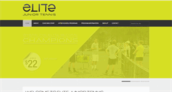 Desktop Screenshot of elitejuniortennis.com